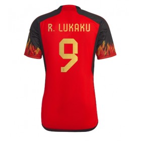 Herren Fußballbekleidung Belgien Romelu Lukaku #9 Heimtrikot WM 2022 Kurzarm